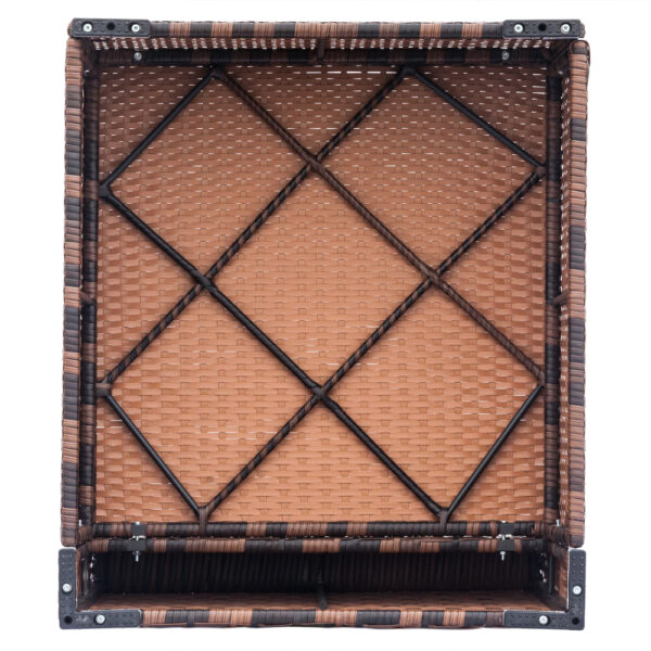 7pcs Brown Rattan Sofa Set