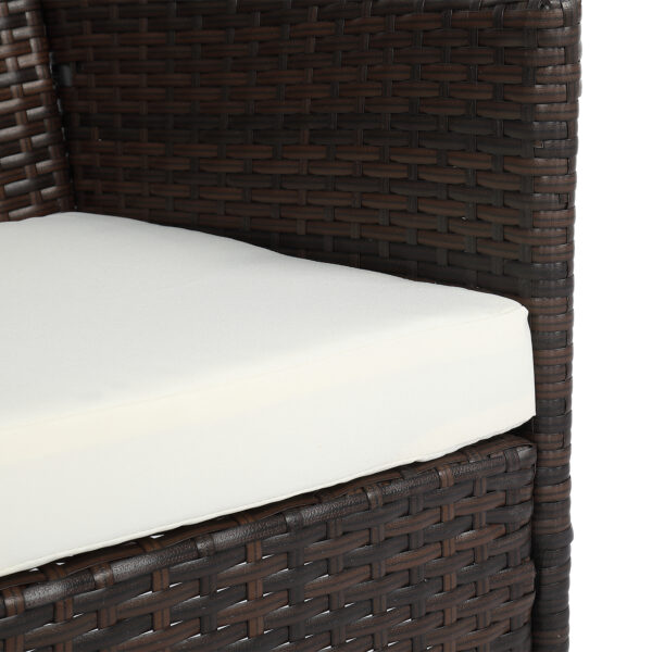 Brown Gradient Rattan Lover Chair