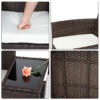 Brown Gradient Rattan Lover Chair