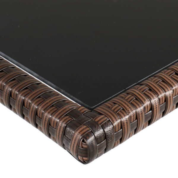 Rattan Set Brown Gradient