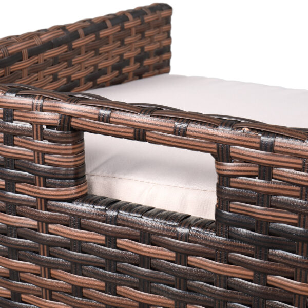 Rattan Set Brown Gradient