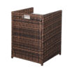 Rattan Set Brown Gradient