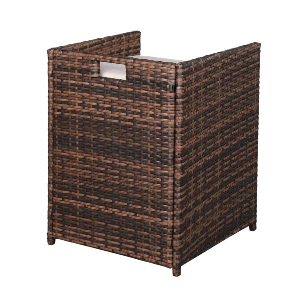Rattan Set Brown Gradient