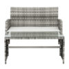 Rattan Sofa Gray Gradient