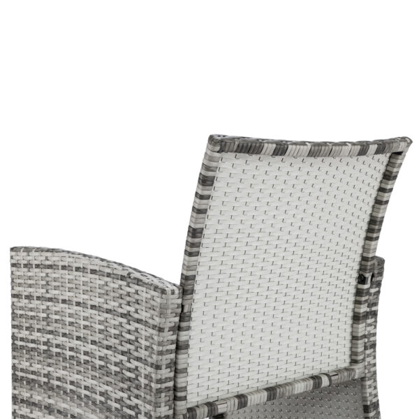 Rattan Sofa Gray Gradient