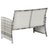 Rattan Sofa Gray Gradient
