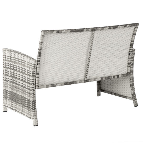 Rattan Sofa Gray Gradient