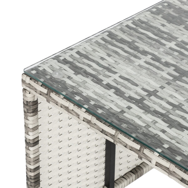 Rattan Sofa Gray Gradient
