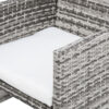 Rattan Sofa Gray Gradient