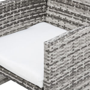 Rattan Sofa Gray Gradient