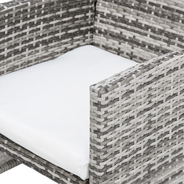 Rattan Sofa Gray Gradient