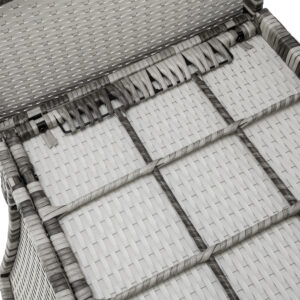 Rattan Sofa Gray Gradient