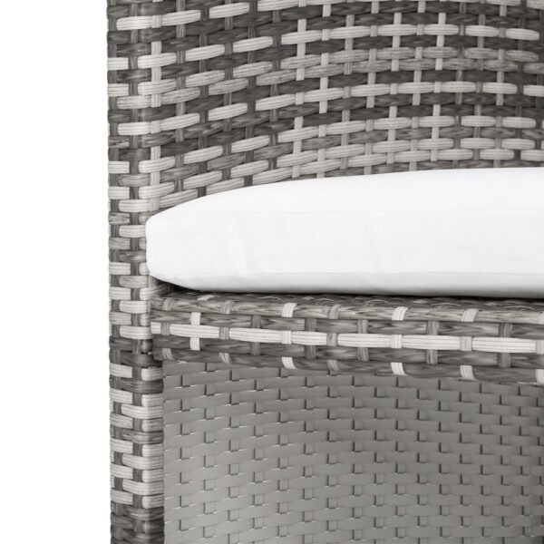 Rattan Sofa Gray Gradient