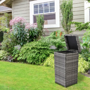 Rattan Trash Bin
