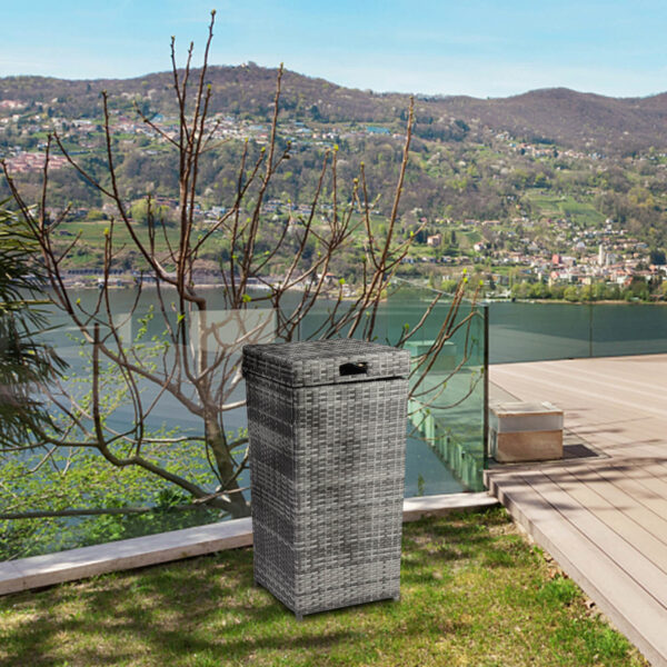 Rattan Trash Bin