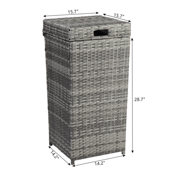 Rattan Trash Bin