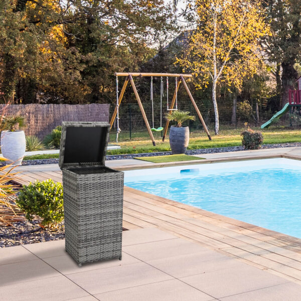 rattan waste basket
