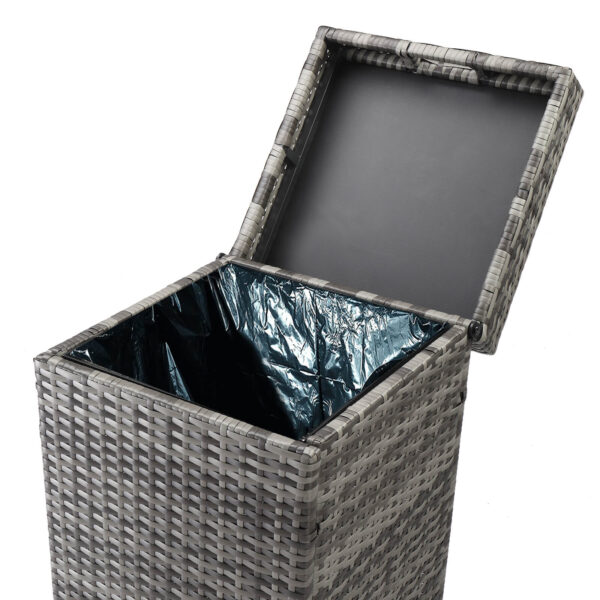 rattan waste basket